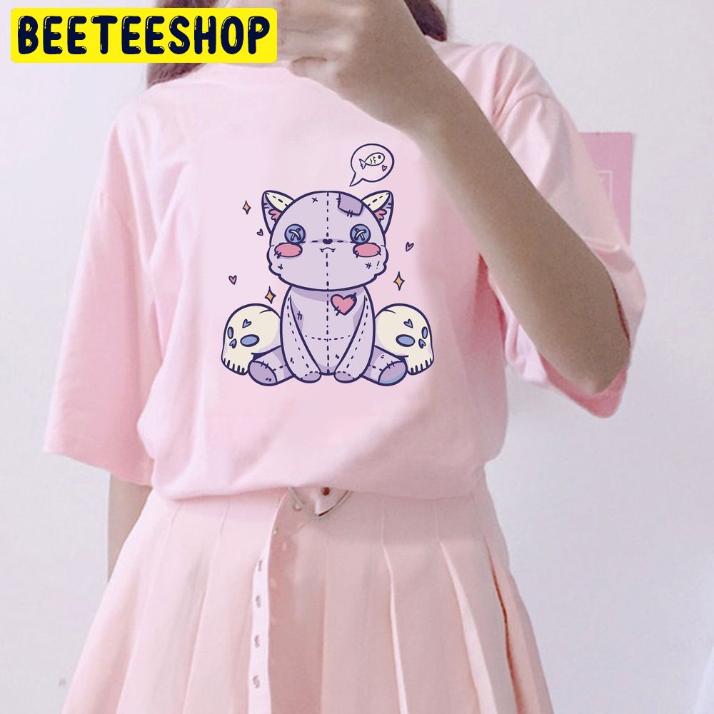 Creepy Cat Pastel Goth Dark Kawaii Trending Unisex T-Shirt Creepy Cat Pastel Goth Dark Kawaii Trending Unisex T-Shirt