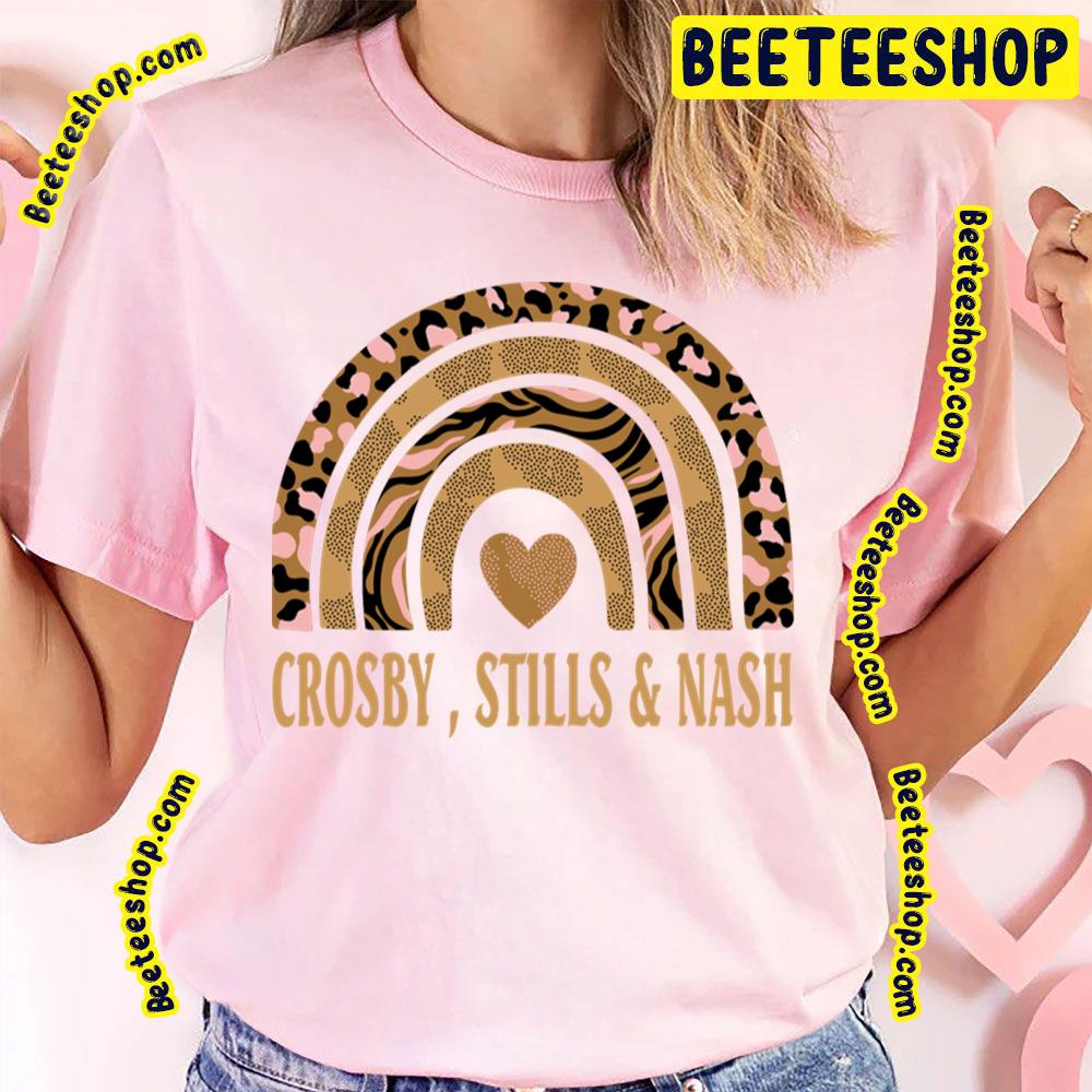 Crosby, Stills & Nash Rainbow Design Trending Unisex T-Shirt Crosby, Stills & Nash Rainbow Design Trending Unisex T-Shirt