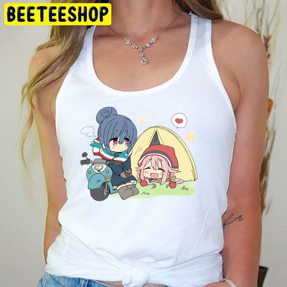 Cute Rin And Nadeshiko Chibi Yuru Camp Trending Unisex T-Shirt Cute Rin And Nadeshiko Chibi Yuru Camp Trending Unisex T-Shirt