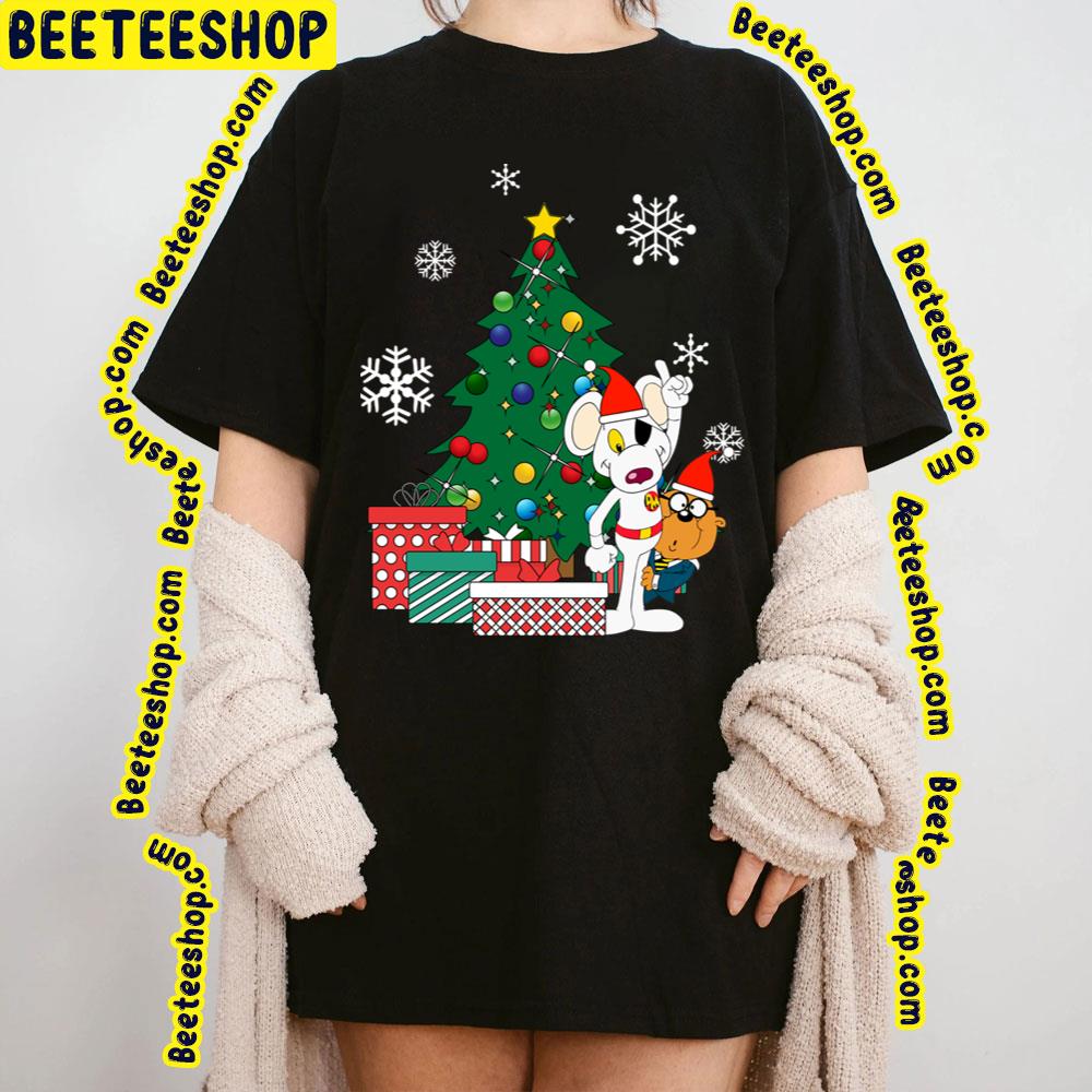 Danger Mouse And Penfold Around The Christmas Tree Trending Unisex T-Shirt Danger Mouse And Penfold Around The Christmas Tree Trending Unisex T-Shirt