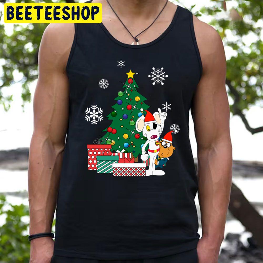 Danger Mouse And Penfold Around The Christmas Tree Trending Unisex T-Shirt Danger Mouse And Penfold Around The Christmas Tree Trending Unisex T-Shirt