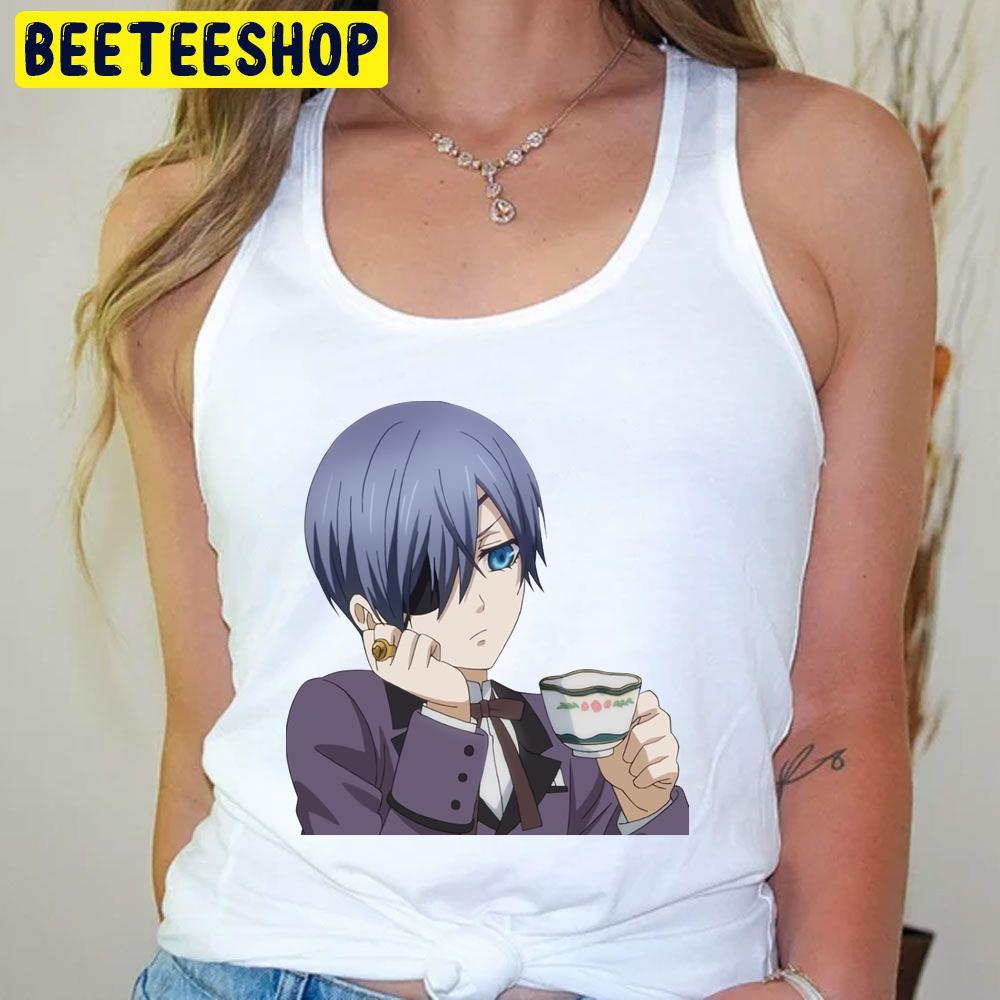 Drink Tea Ciel Phantomhive Kuroshitsuji Trending Unisex T-Shirt Drink Tea Ciel Phantomhive Kuroshitsuji Trending Unisex T-Shirt