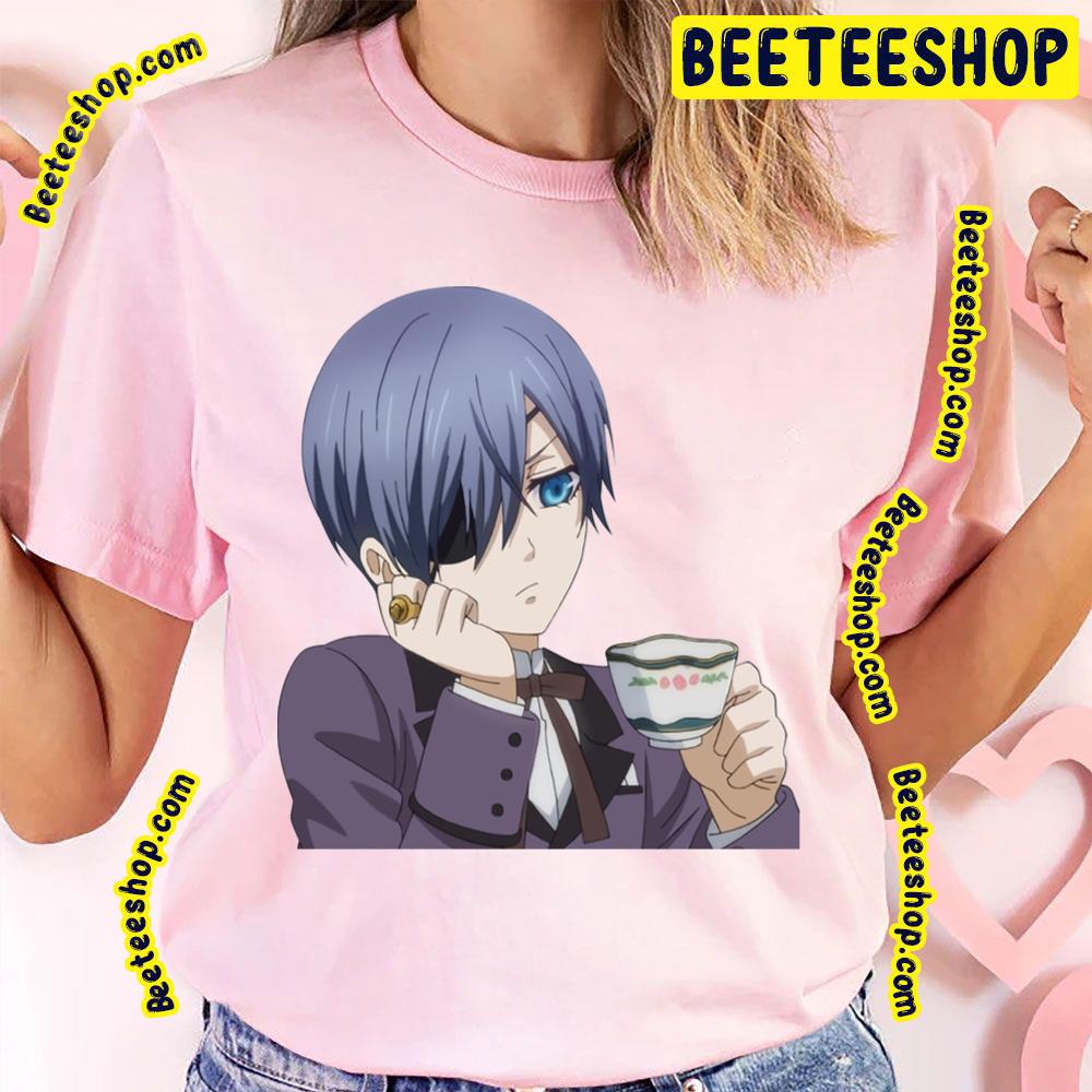Drink Tea Ciel Phantomhive Kuroshitsuji Trending Unisex T-Shirt Drink Tea Ciel Phantomhive Kuroshitsuji Trending Unisex T-Shirt