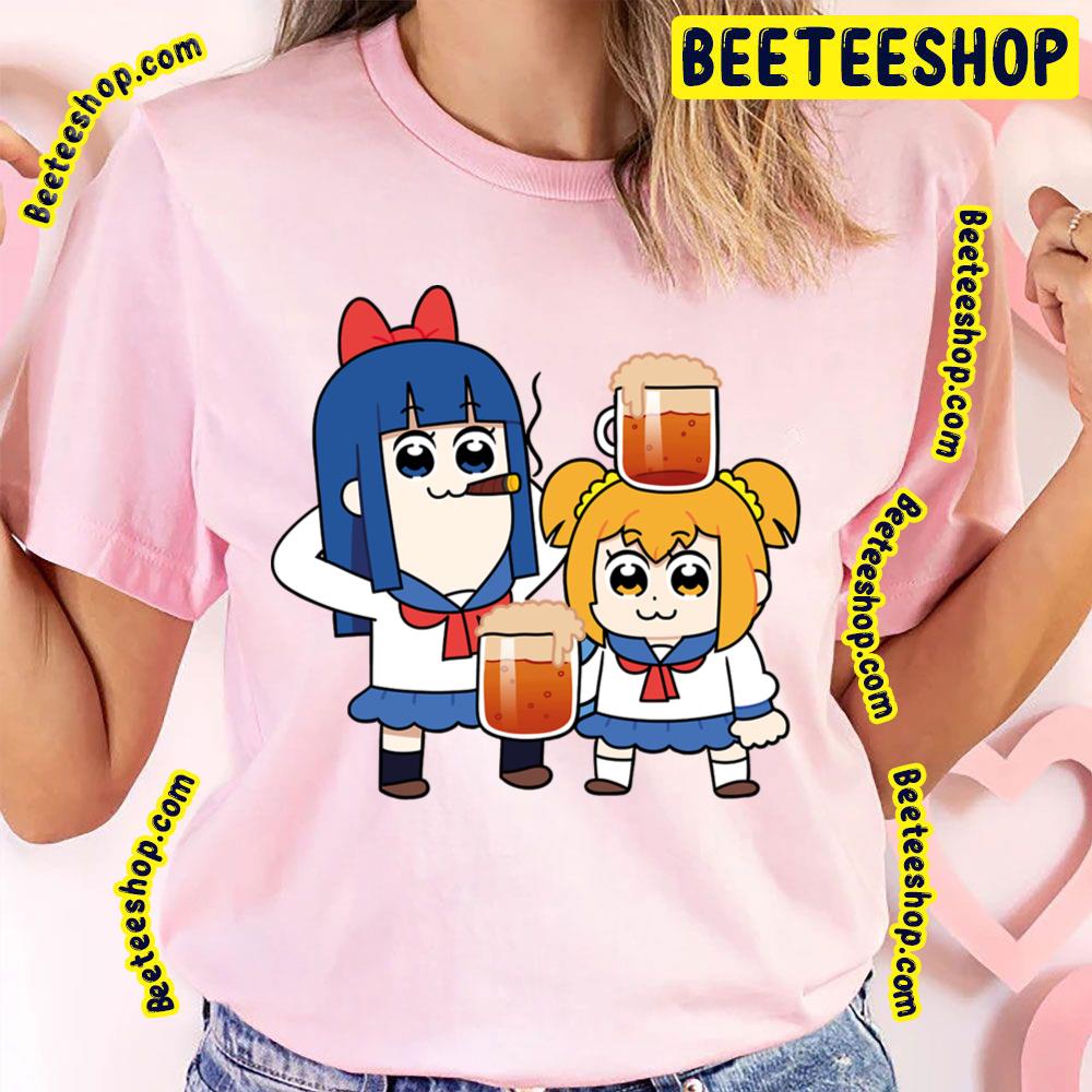 Drinking Buddies Pipimi Popuko Pop Team Epic Trending Unisex T-Shirt Drinking Buddies Pipimi Popuko Pop Team Epic Trending Unisex T-Shirt