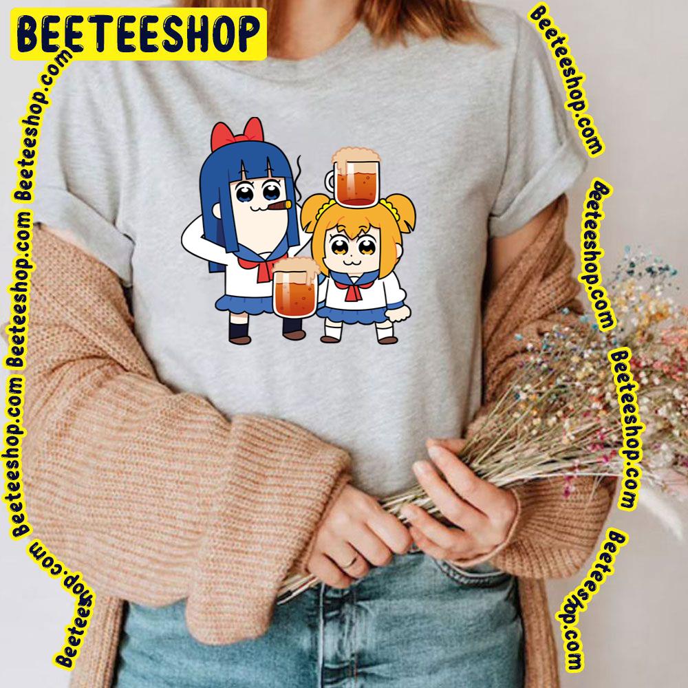 Drinking Buddies Pipimi Popuko Pop Team Epic Trending Unisex T-Shirt Drinking Buddies Pipimi Popuko Pop Team Epic Trending Unisex T-Shirt