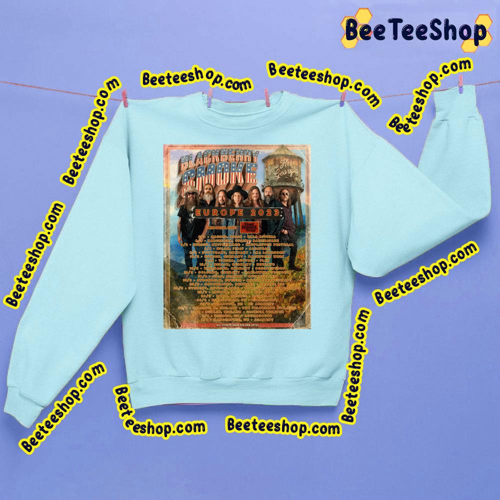 Europe 2023 Blackberry Smoke Trending Unisex Sweathirt Europe 2023 Blackberry Smoke Trending Unisex Sweathirt