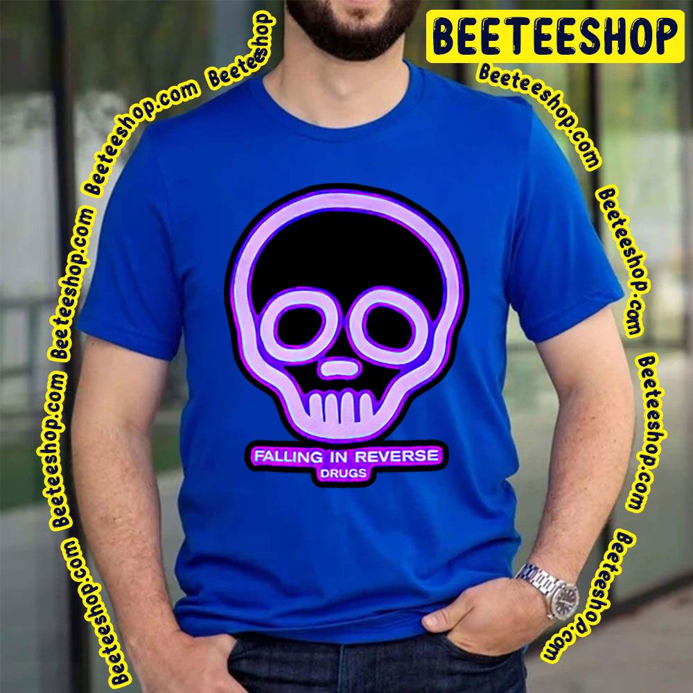 Falling In Reveser Drugs Blue Neon Head Trending Unisex T-Shirt Falling In Reveser Drugs Blue Neon Head Trending Unisex T-Shirt