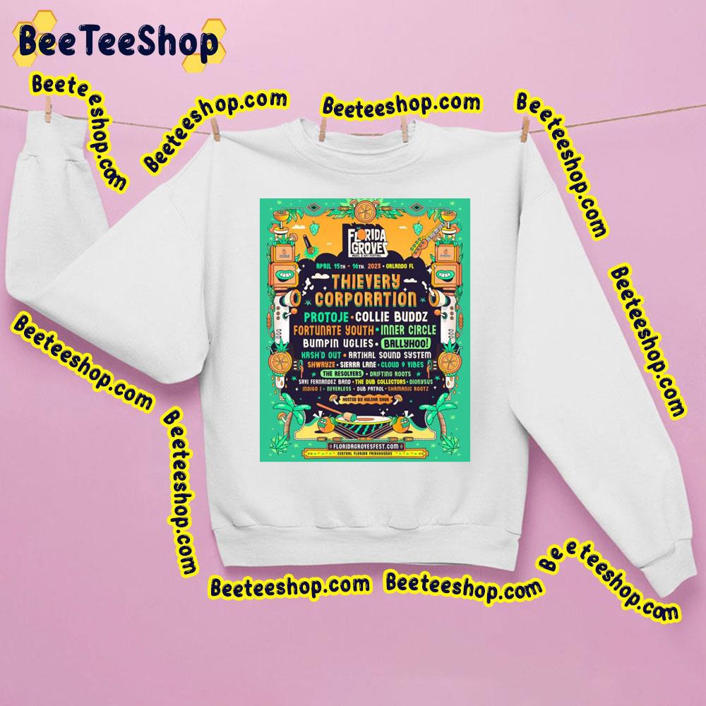 Florida Grovez Music Art And Cannabis 2023 Orlando Trending Unisex Sweatshirt Florida Grovez Music Art And Cannabis 2023 Orlando Trending Unisex Sweatshirt
