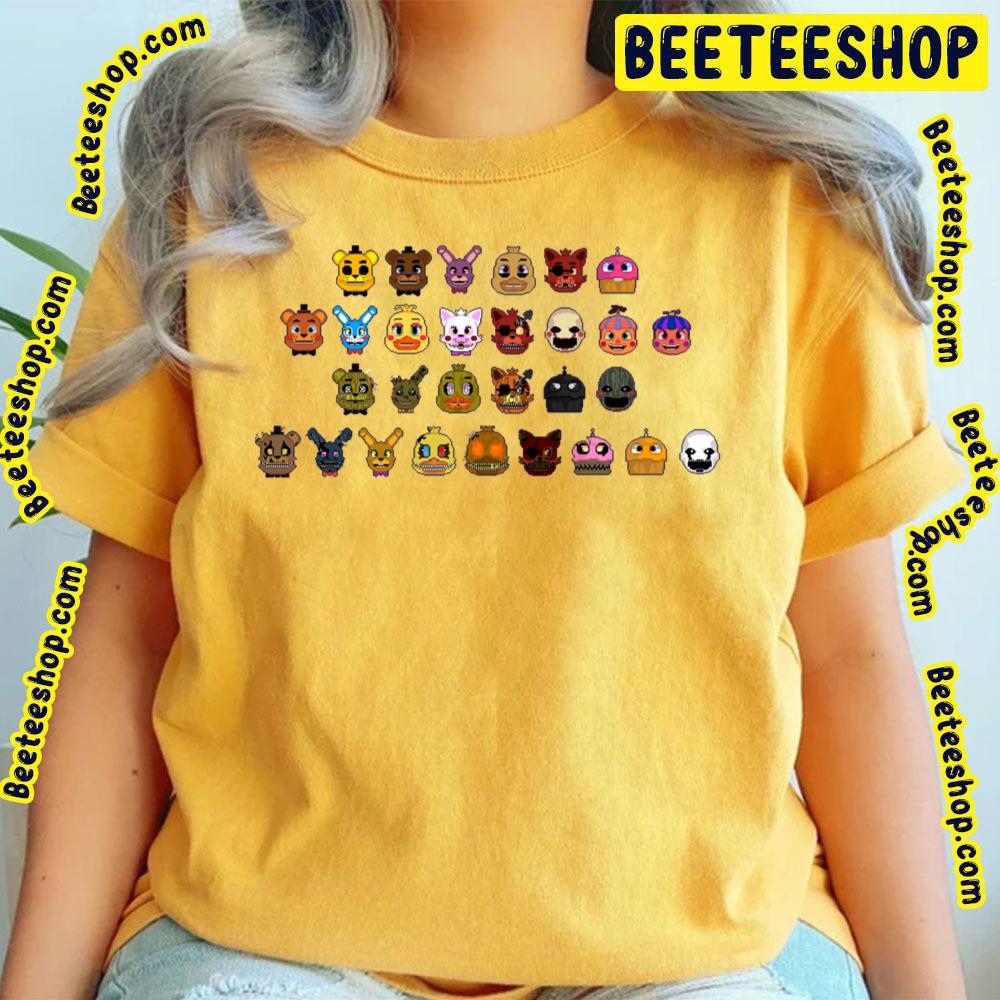 Fnaf Pixel Five Nights At Freddy's Trending Unisex T-Shirt Fnaf Pixel Five Nights At Freddy's Trending Unisex T-Shirt