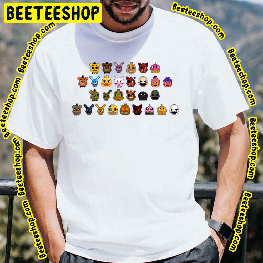 Fnaf Pixel Five Nights At Freddy's Trending Unisex T-Shirt Fnaf Pixel Five Nights At Freddy's Trending Unisex T-Shirt