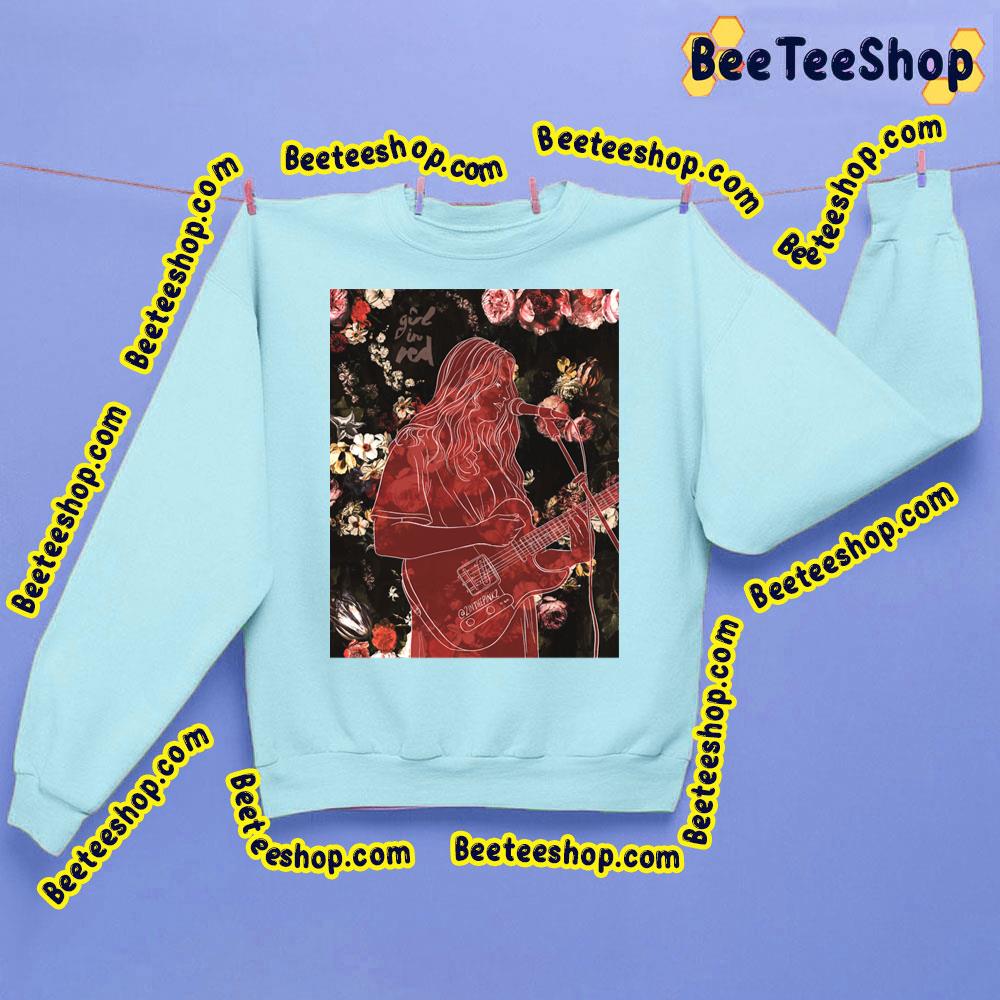 Girl And Flower Girl In Red Trending Unisex Sweatshirt Girl And Flower Girl In Red Trending Unisex Sweatshirt