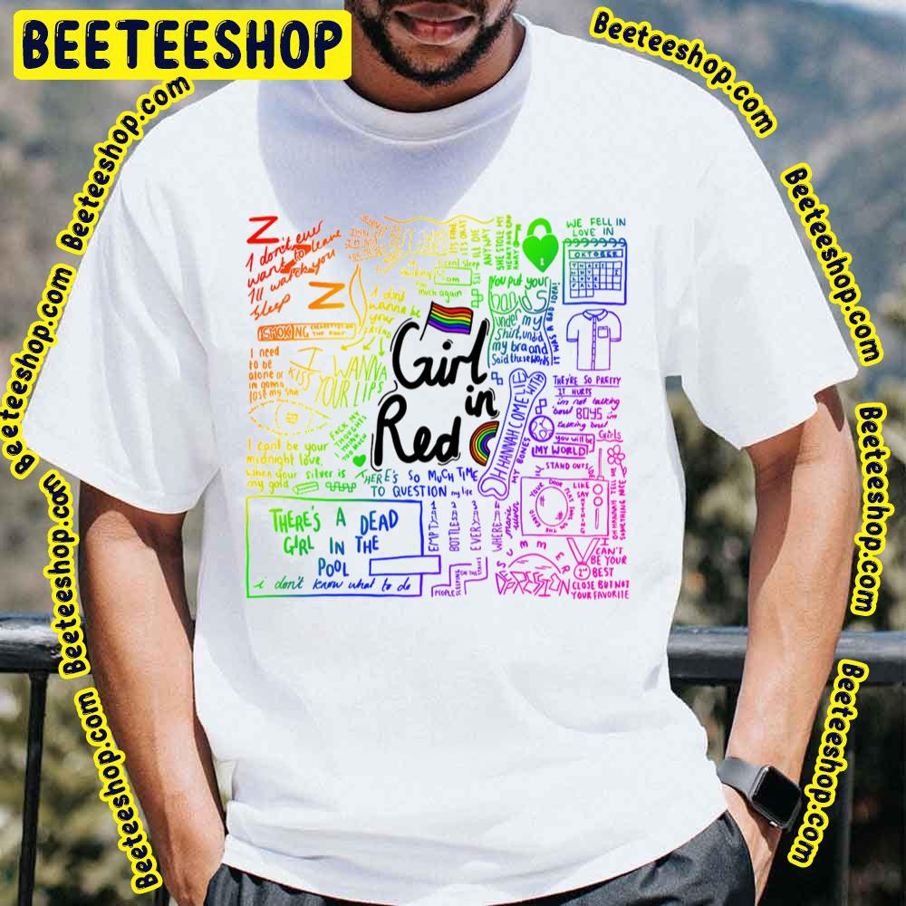 Girl In Red Rainbow Version Trending Unisex T-Shirt Girl In Red Rainbow Version Trending Unisex T-Shirt