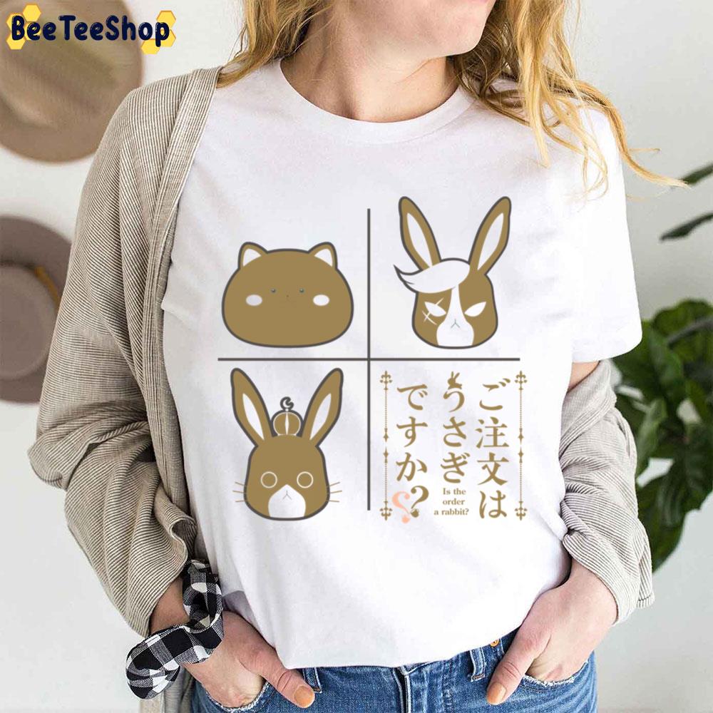 Gochiusa Triplet Mascot Trending Unisex T-Shirt Gochiusa Triplet Mascot Trending Unisex T-Shirt