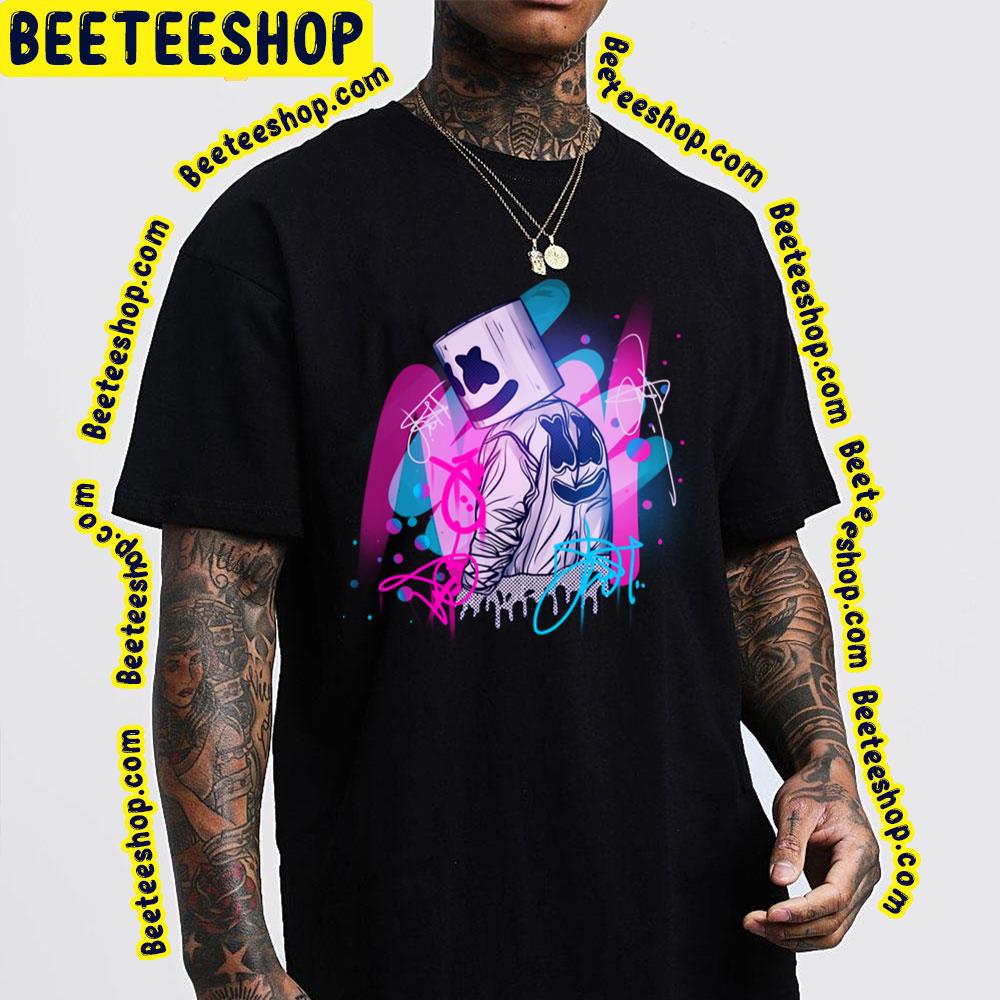Graffiti Neon Marshmello Trending Unisex T-Shirt Graffiti Neon Marshmello Trending Unisex T-Shirt