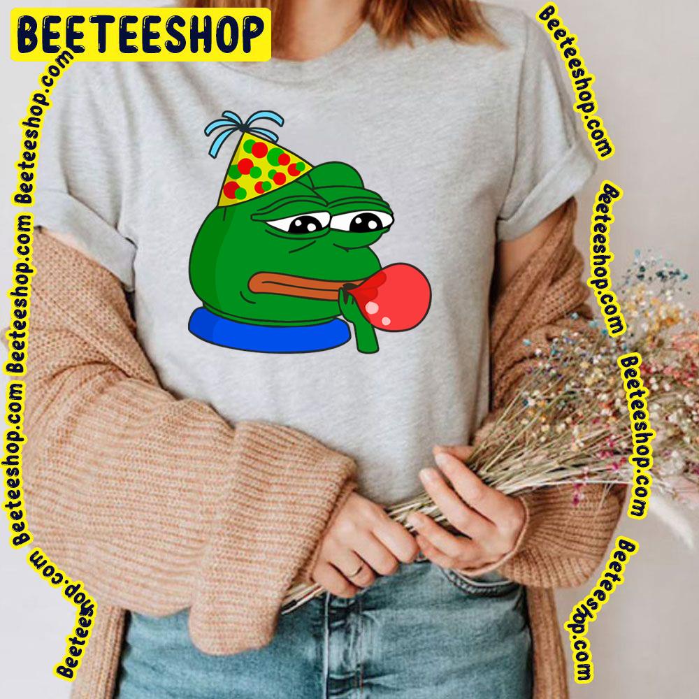 Happy Birthday Pepe Emote Pepe The Frog Trending Unisex T-Shirt Happy Birthday Pepe Emote Pepe The Frog Trending Unisex T-Shirt
