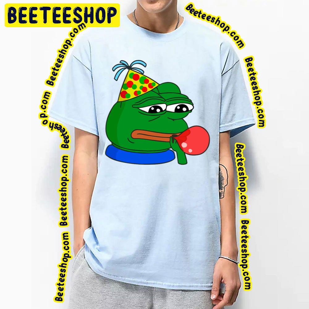 Happy Birthday Pepe Emote Pepe The Frog Trending Unisex T-Shirt Happy Birthday Pepe Emote Pepe The Frog Trending Unisex T-Shirt
