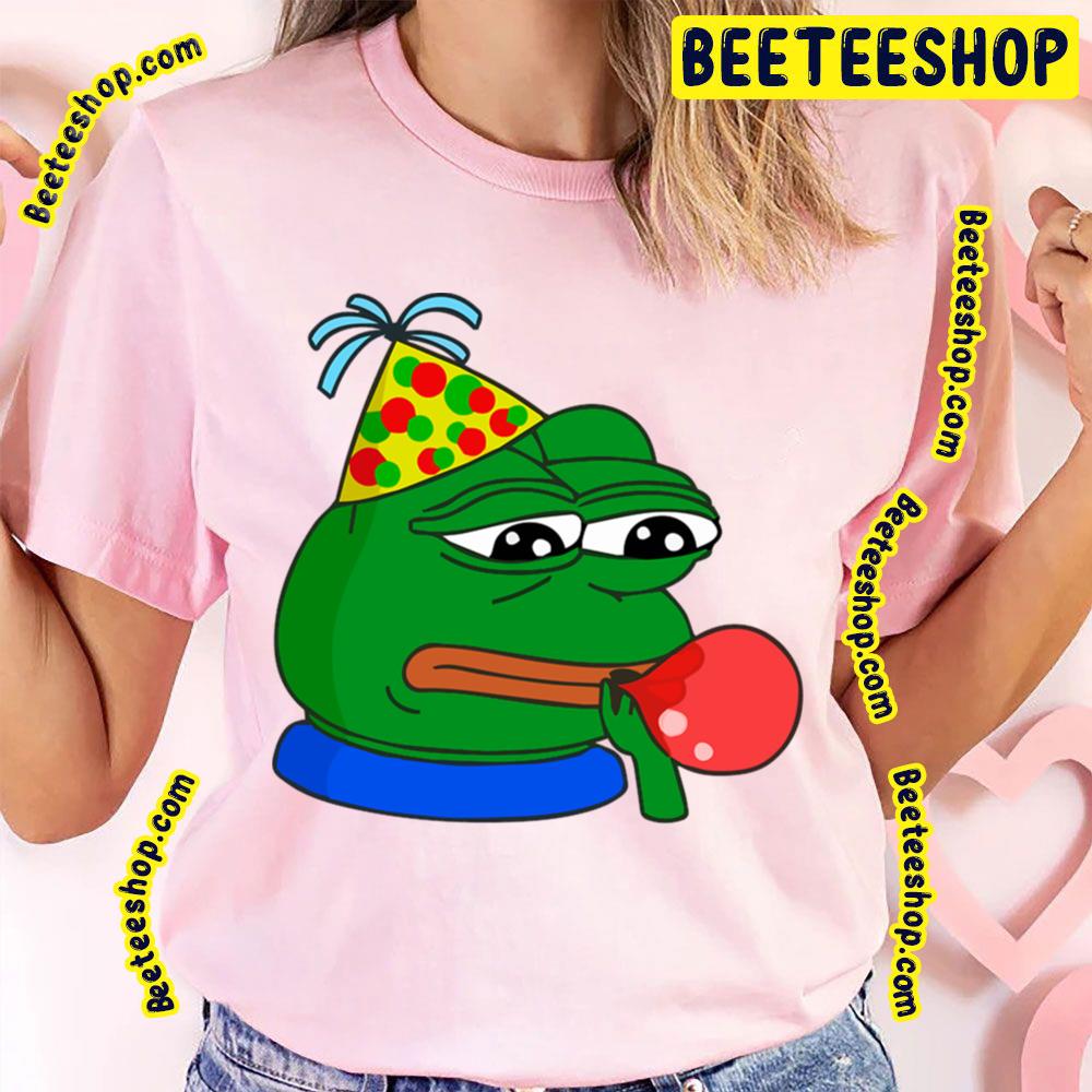 Happy Birthday Pepe Emote Pepe The Frog Trending Unisex T-Shirt Happy Birthday Pepe Emote Pepe The Frog Trending Unisex T-Shirt