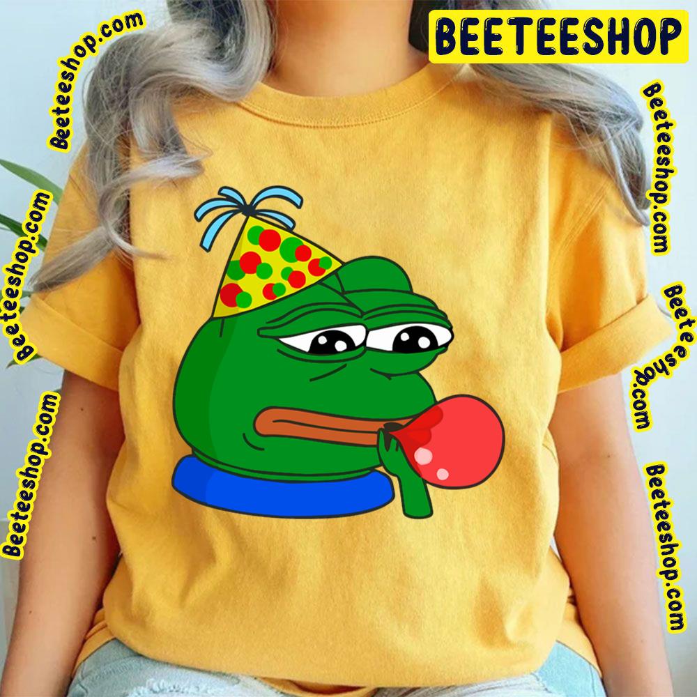 Happy Birthday Pepe Emote Pepe The Frog Trending Unisex T-Shirt Happy Birthday Pepe Emote Pepe The Frog Trending Unisex T-Shirt