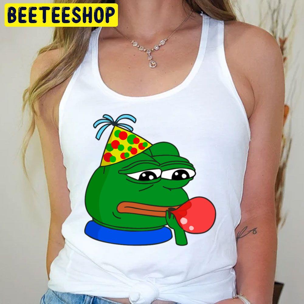 Happy Birthday Pepe Emote Pepe The Frog Trending Unisex T-Shirt Happy Birthday Pepe Emote Pepe The Frog Trending Unisex T-Shirt