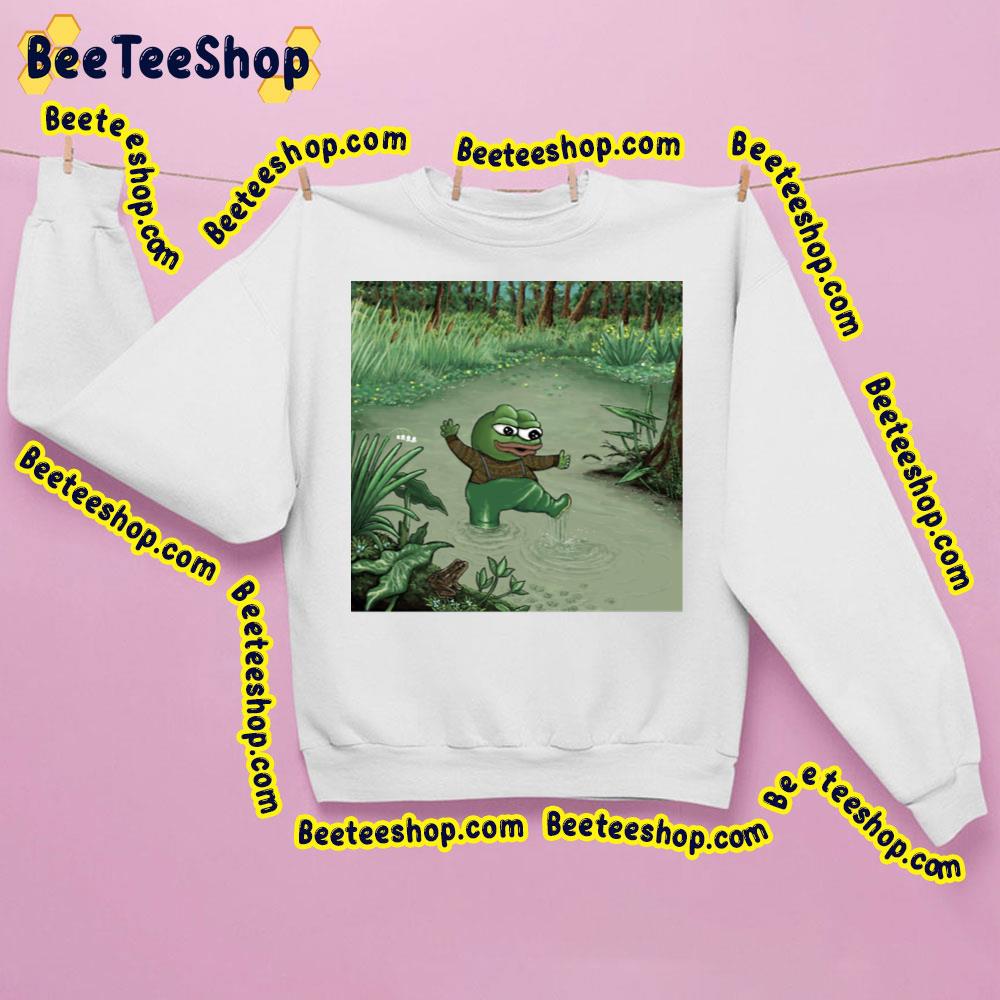 Happy Pepe The Frog Trending Unisex Sweathirt Happy Pepe The Frog Trending Unisex Sweathirt