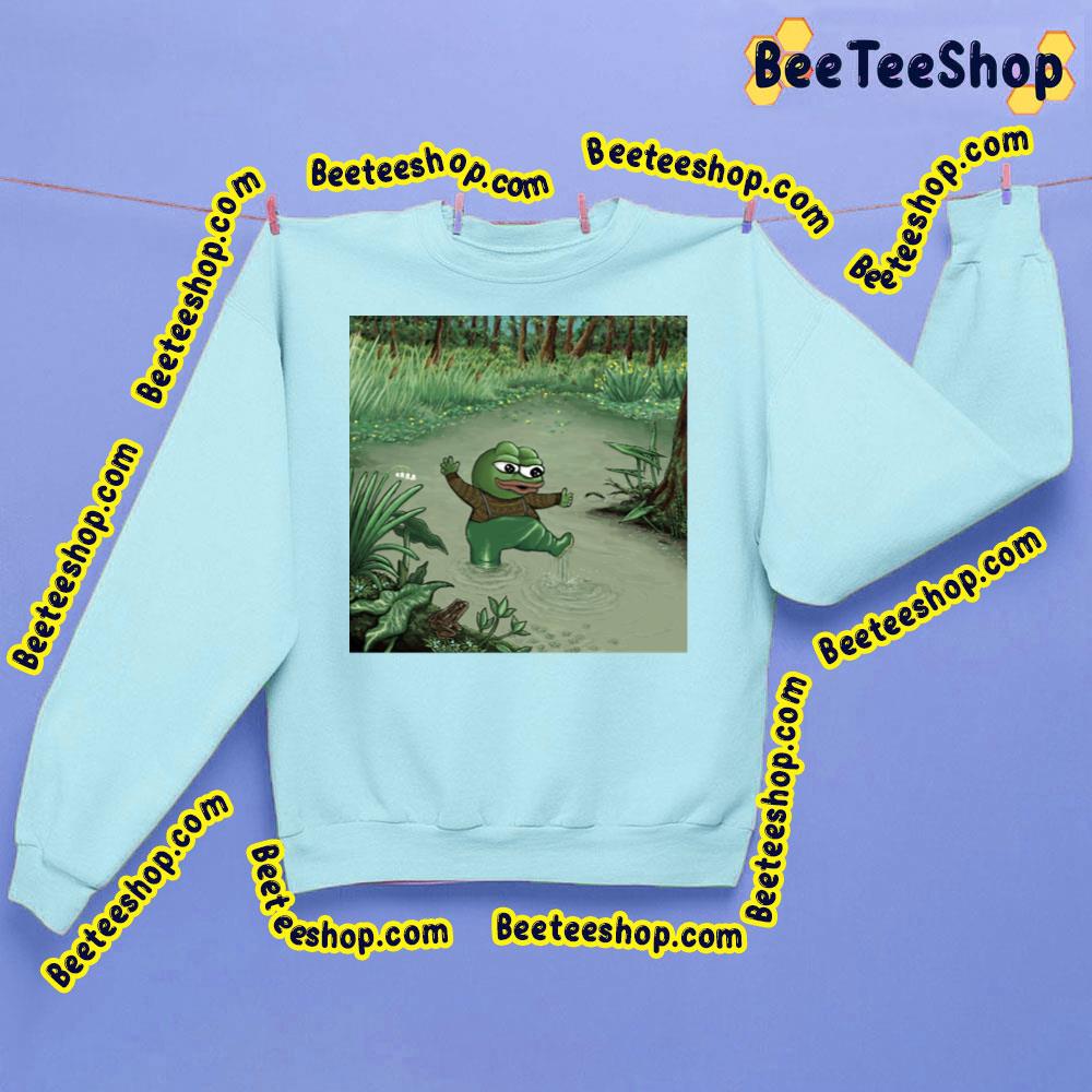 Happy Pepe The Frog Trending Unisex Sweathirt Happy Pepe The Frog Trending Unisex Sweathirt