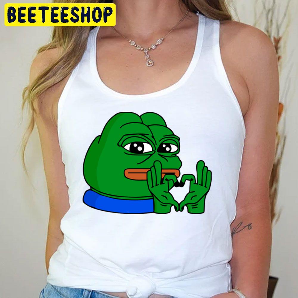 Heart Sign Pepe Emote Love Pepe The Frog Trending Unisex T-Shirt Heart Sign Pepe Emote Love Pepe The Frog Trending Unisex T-Shirt