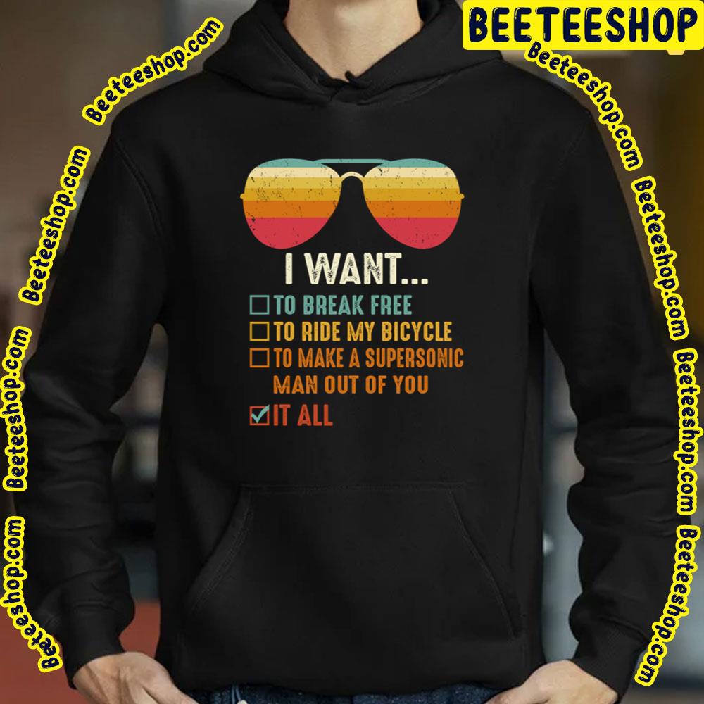 I Want To Break Free To Ride My Bicycle Trending Unisex T-Shirt I Want To Break Free To Ride My Bicycle Trending Unisex T-Shirt