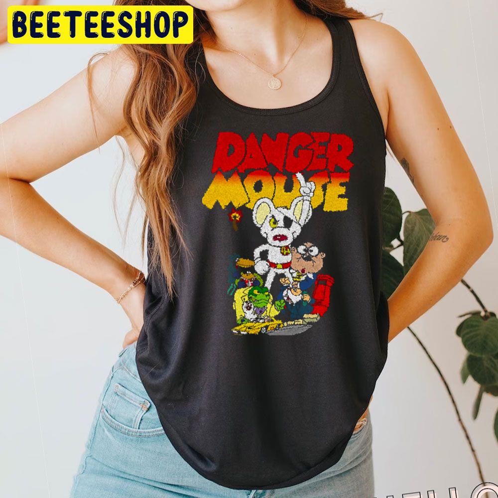 In Color Rainbows Danger Mouse Trending Unisex T-Shirt In Color Rainbows Danger Mouse Trending Unisex T-Shirt