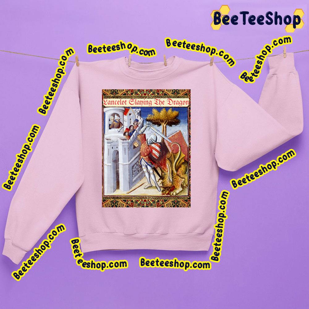 Lancelot Of The Lake Slaying The Dragon Arthurian Legends Medieval Miniature Trending Unisex Sweatshirt Lancelot Of The Lake Slaying The Dragon Arthurian Legends Medieval Miniature Trending Unisex Sweatshirt