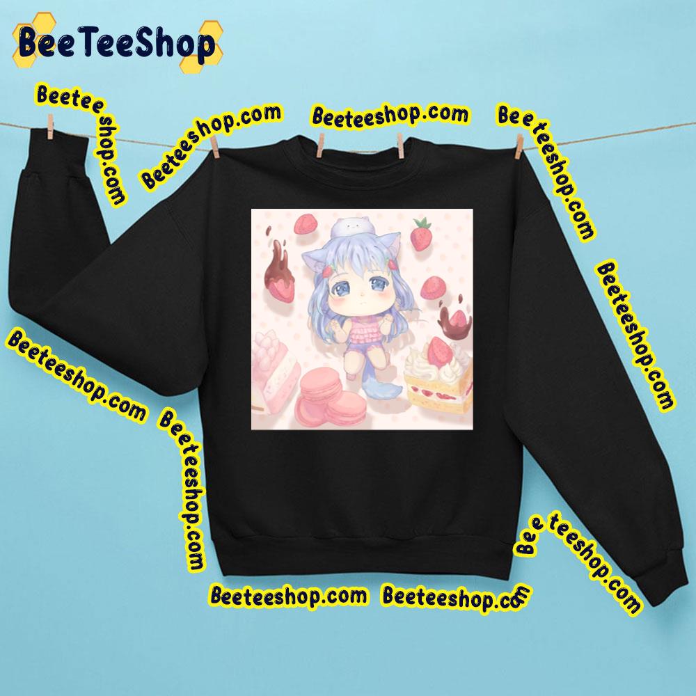 Neko Desu Sweet Cakes Trending Unisex Sweatshirt Neko Desu Sweet Cakes Trending Unisex Sweatshirt