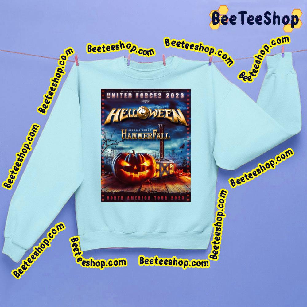 North America United Forces 2023 Helloween Hammerfall Trending Unisex Sweatshirt North America United Forces 2023 Helloween Hammerfall Trending Unisex Sweatshirt