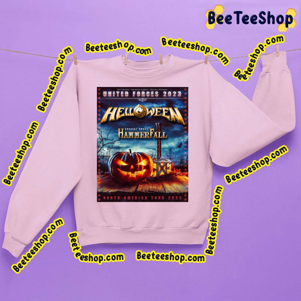 North America United Forces 2023 Helloween Hammerfall Trending Unisex Sweatshirt North America United Forces 2023 Helloween Hammerfall Trending Unisex Sweatshirt