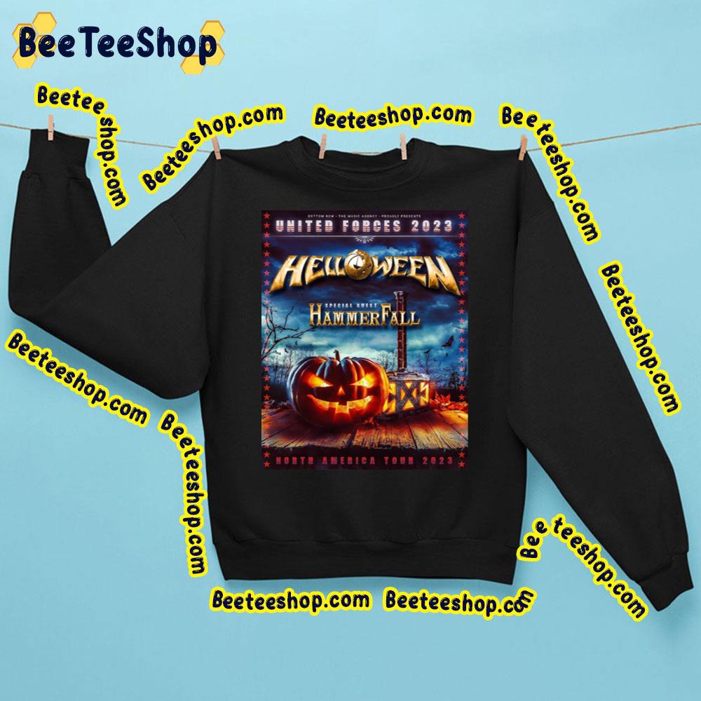 North America United Forces 2023 Helloween Hammerfall Trending Unisex Sweatshirt North America United Forces 2023 Helloween Hammerfall Trending Unisex Sweatshirt