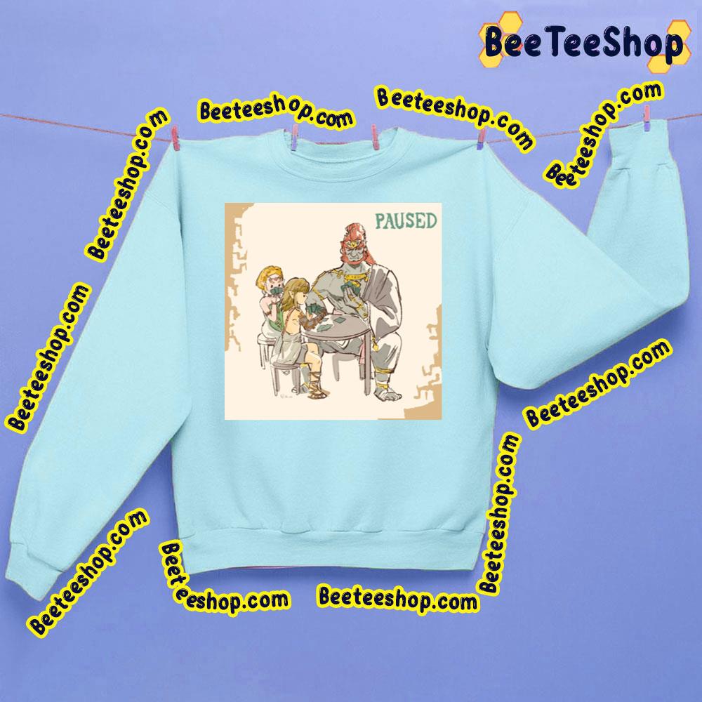 Paused The Legend Of Zelda Game 2023 Trending Unisex Sweatshirt Paused The Legend Of Zelda Game 2023 Trending Unisex Sweatshirt