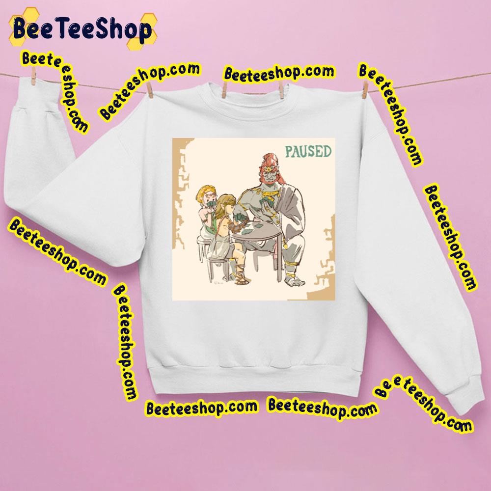 Paused The Legend Of Zelda Game 2023 Trending Unisex Sweatshirt Paused The Legend Of Zelda Game 2023 Trending Unisex Sweatshirt