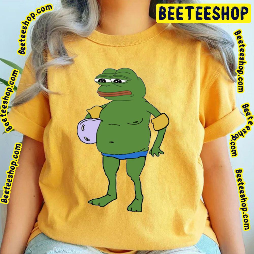 Pepe Frog Meme Swiming Trending Unisex T-Shirt Pepe Frog Meme Swiming Trending Unisex T-Shirt
