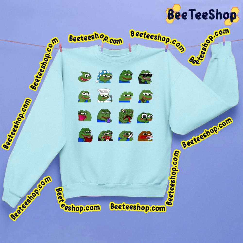 Pepe Peepo Variety Set (16 Pepes Edition) Trending Unisex Sweathirt Pepe Peepo Variety Set (16 Pepes Edition) Trending Unisex Sweathirt