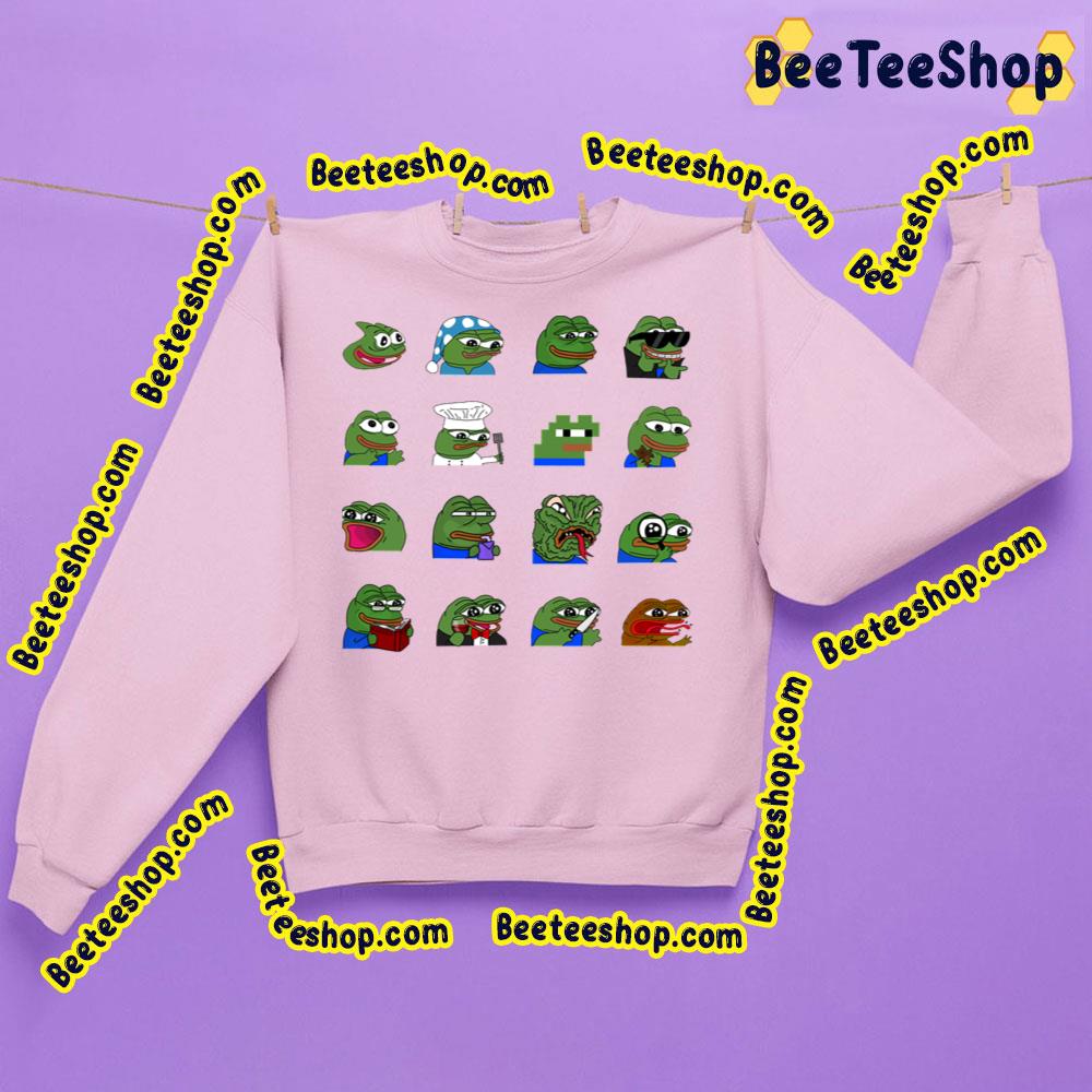 Pepe Peepo Variety Set (16 Pepes Edition) Trending Unisex Sweathirt Pepe Peepo Variety Set (16 Pepes Edition) Trending Unisex Sweathirt