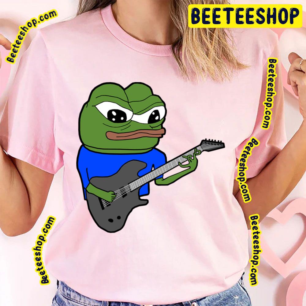 Pepe Playing Guitar Apu Guitar Player Trending Unisex T-Shirt Pepe Playing Guitar Apu Guitar Player Trending Unisex T-Shirt
