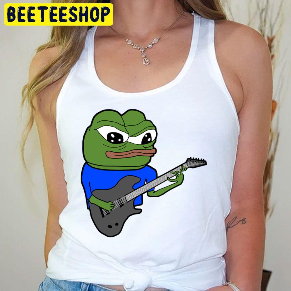 Pepe Playing Guitar Apu Guitar Player Trending Unisex T-Shirt Pepe Playing Guitar Apu Guitar Player Trending Unisex T-Shirt