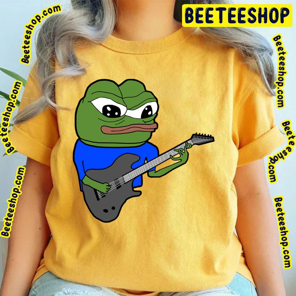 Pepe Playing Guitar Apu Guitar Player Trending Unisex T-Shirt Pepe Playing Guitar Apu Guitar Player Trending Unisex T-Shirt
