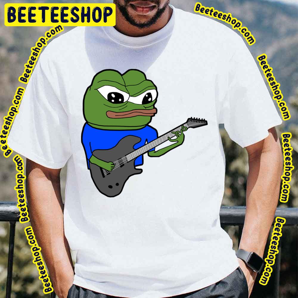 Pepe Playing Guitar Apu Guitar Player Trending Unisex T-Shirt Pepe Playing Guitar Apu Guitar Player Trending Unisex T-Shirt
