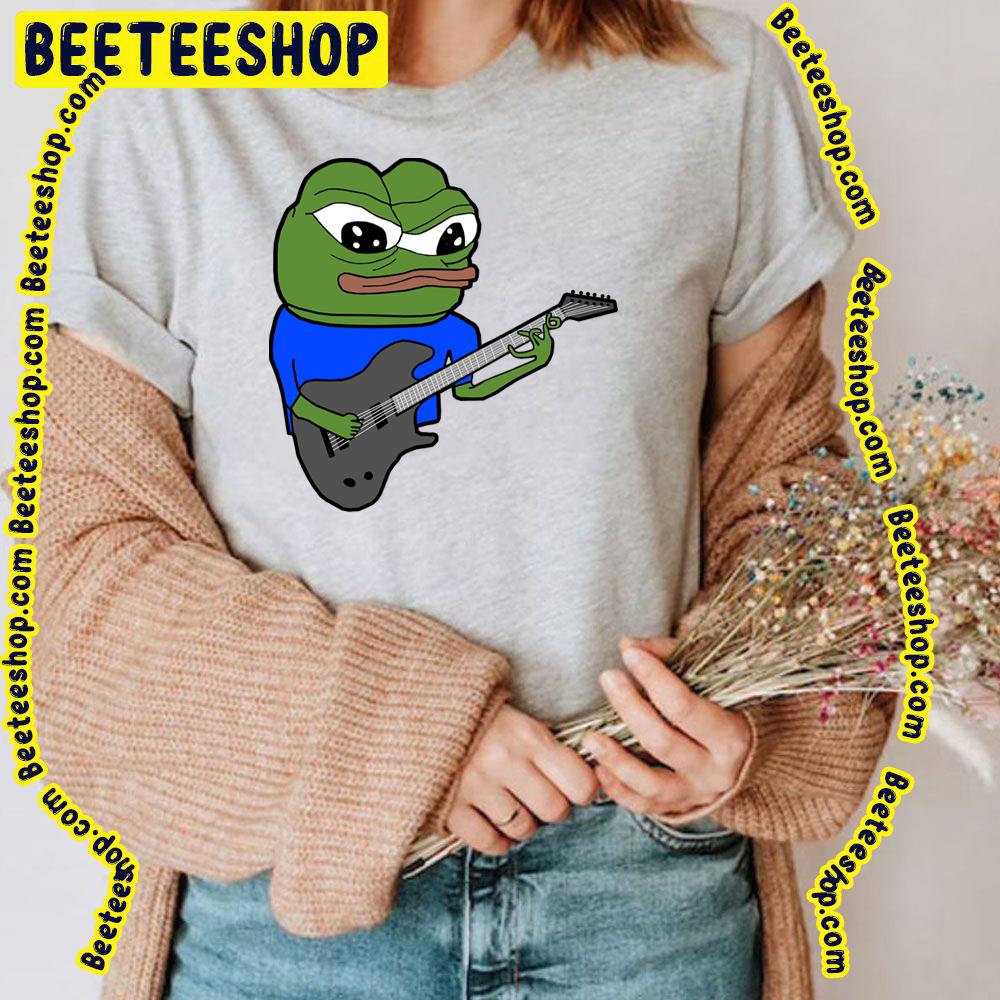 Pepe Playing Guitar Apu Guitar Player Trending Unisex T-Shirt Pepe Playing Guitar Apu Guitar Player Trending Unisex T-Shirt