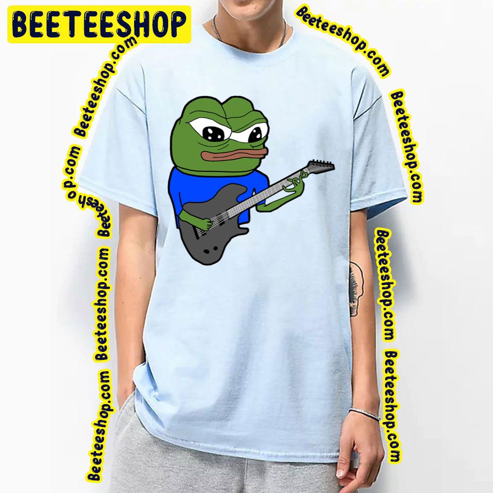 Pepe Playing Guitar Apu Guitar Player Trending Unisex T-Shirt Pepe Playing Guitar Apu Guitar Player Trending Unisex T-Shirt