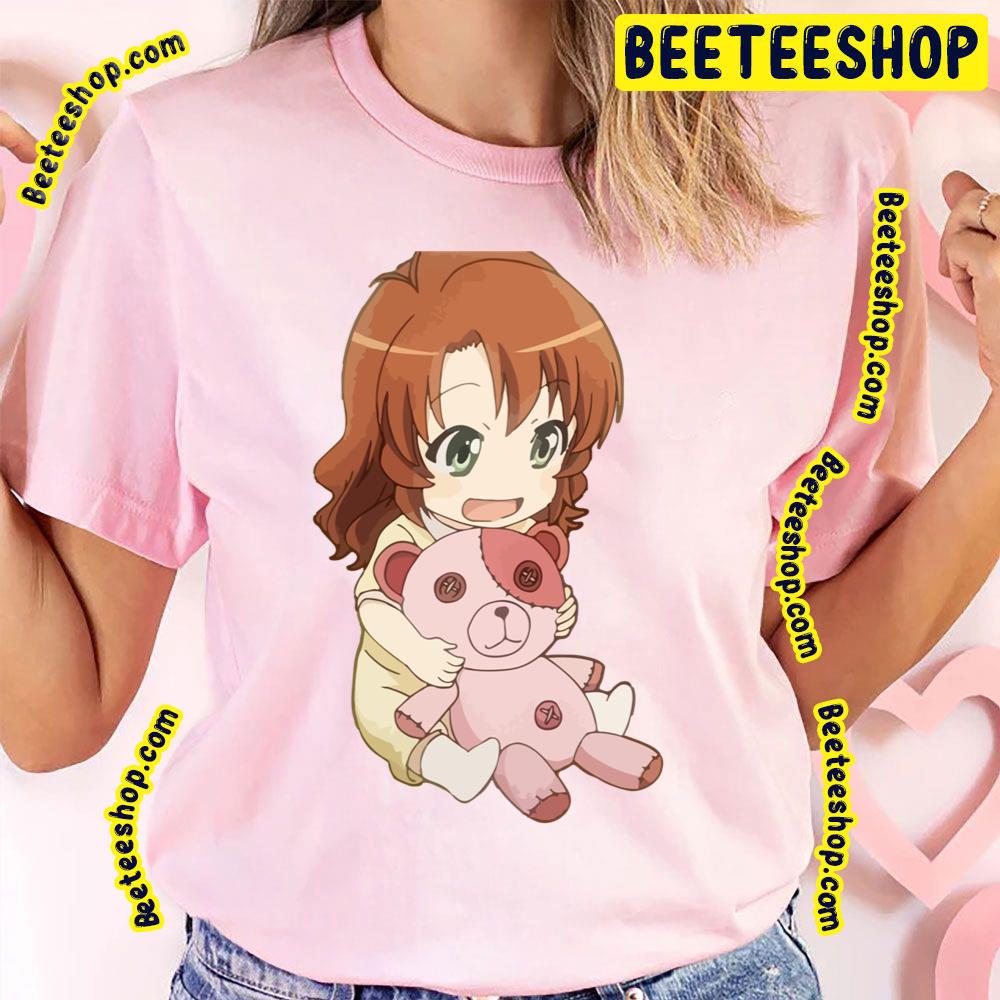Pink Bear Komari Crying Non Non Biyori Trending Unisex T-Shirt Pink Bear Komari Crying Non Non Biyori Trending Unisex T-Shirt