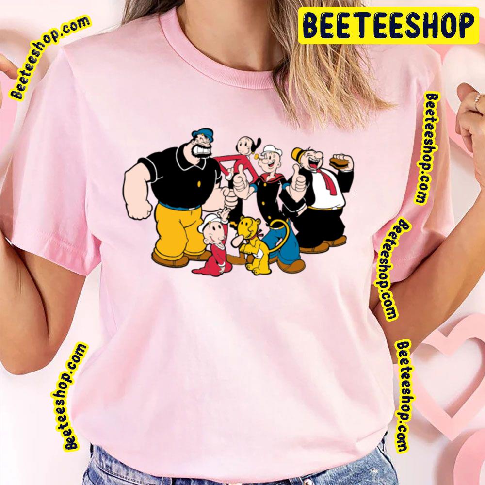 Popeye The Sailor Man Characters Trending Unisex T-Shirt Popeye The Sailor Man Characters Trending Unisex T-Shirt