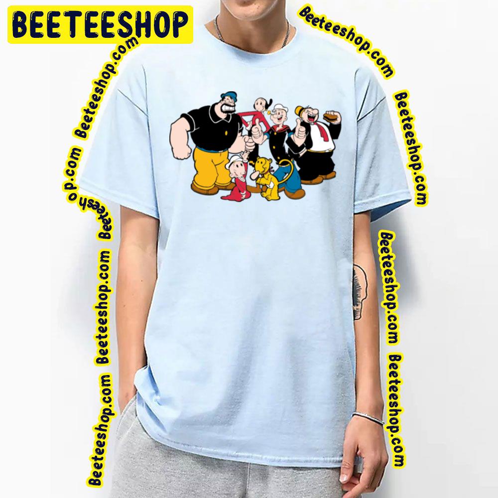 Popeye The Sailor Man Characters Trending Unisex T-Shirt Popeye The Sailor Man Characters Trending Unisex T-Shirt