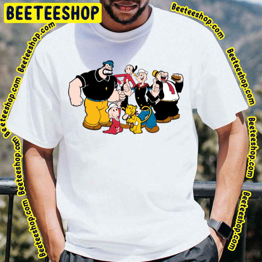 Popeye The Sailor Man Characters Trending Unisex T-Shirt Popeye The Sailor Man Characters Trending Unisex T-Shirt