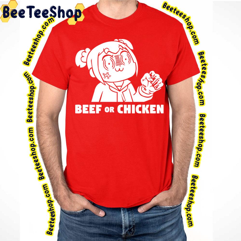Popuko X Beef Or Chicken Pop Team Epic Trending Unisex T-Shirt Popuko X Beef Or Chicken Pop Team Epic Trending Unisex T-Shirt