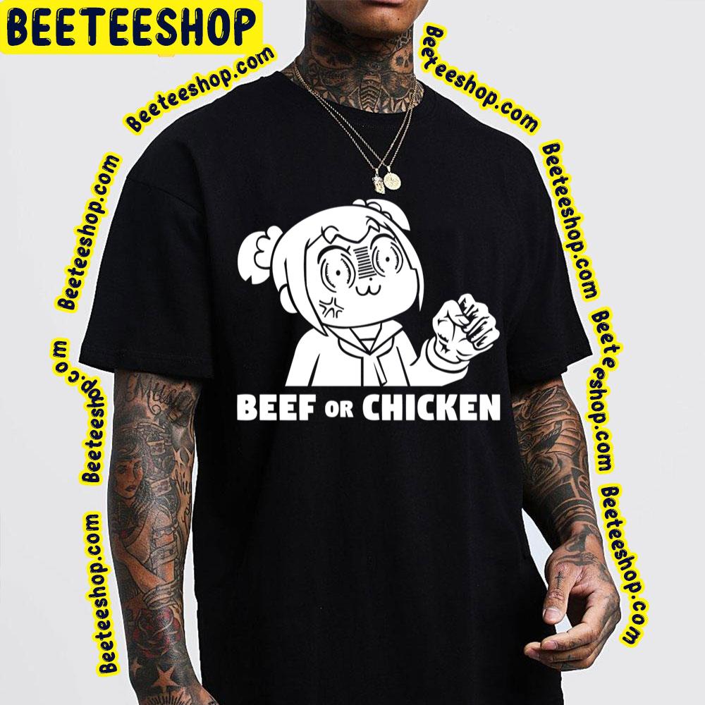 Popuko X Beef Or Chicken Pop Team Epic Trending Unisex T-Shirt Popuko X Beef Or Chicken Pop Team Epic Trending Unisex T-Shirt